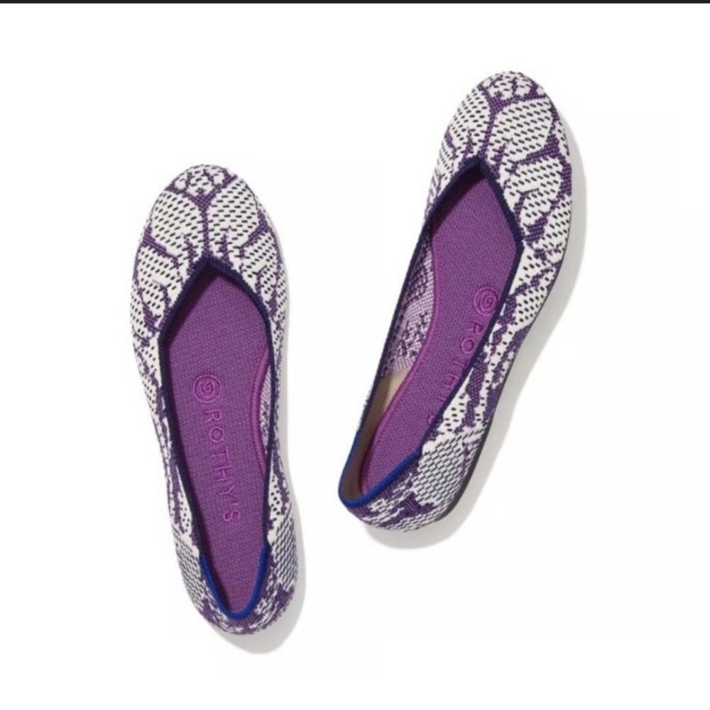 Rothy's The Flat Violet Round Toe Floral
Wisteria‎